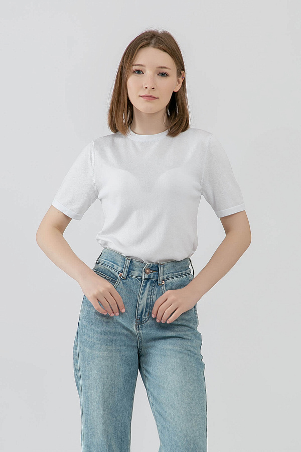 Женский джемпер короткий рукав